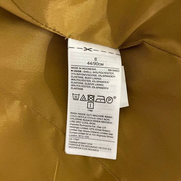 Banana Republic Long and Lean Blazer Camel Size 6 - Picture 9 of 11